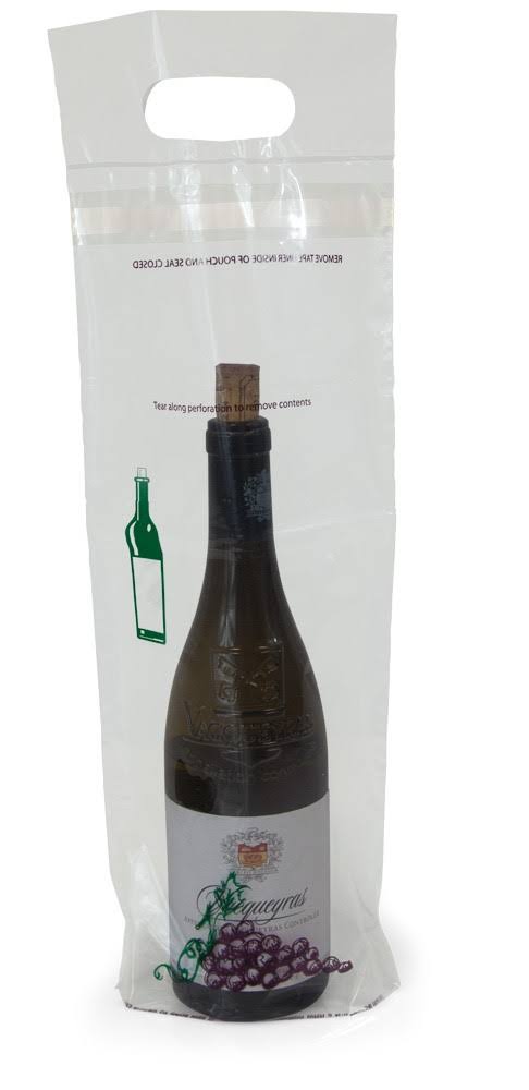 Printed Wine Bottle to Go Bags 250/Case S7309