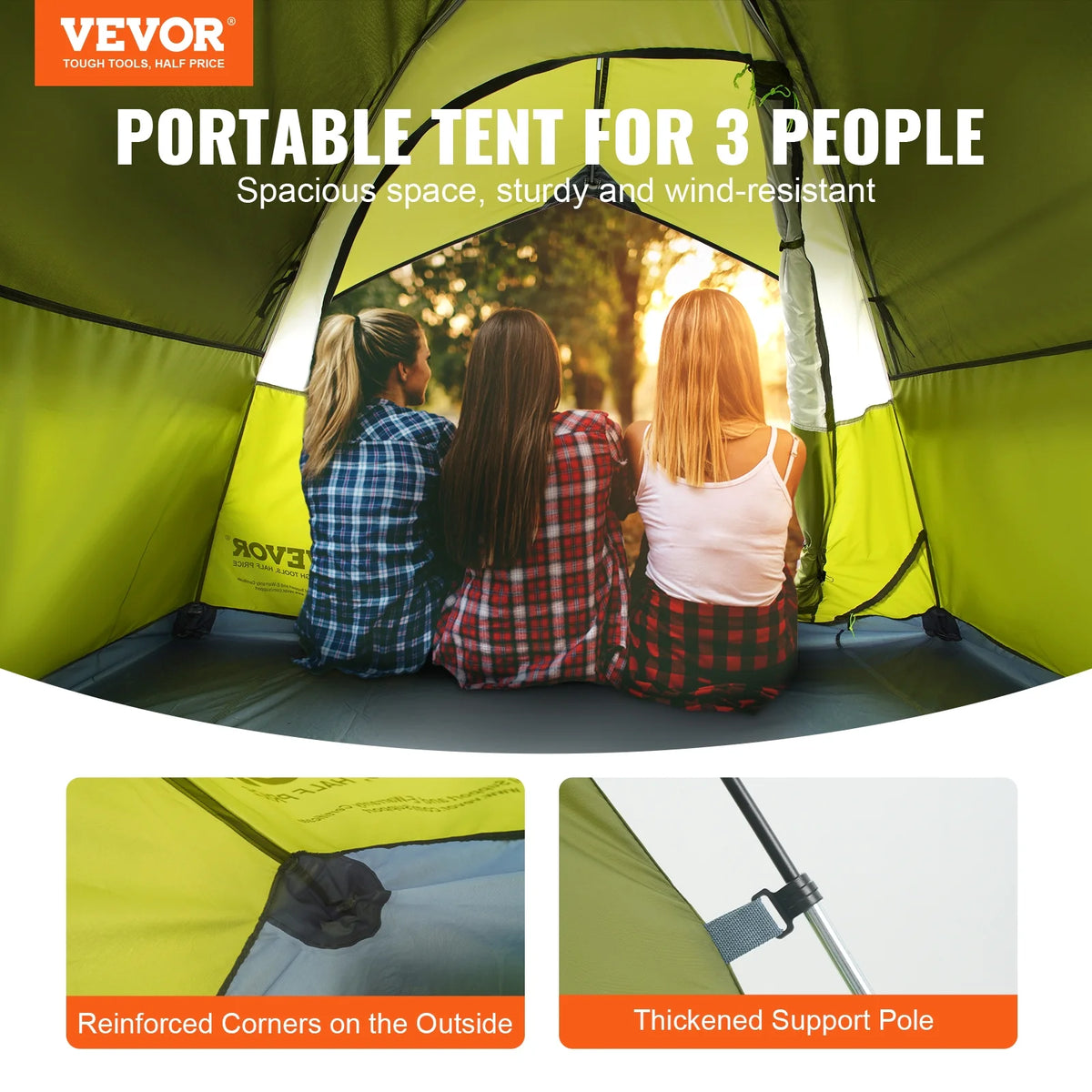 Waterproof Camping Tent for 3 People P6753