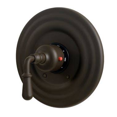 Oil Rubbed Bronze Thermostatic Trim Plate with Handle O794
