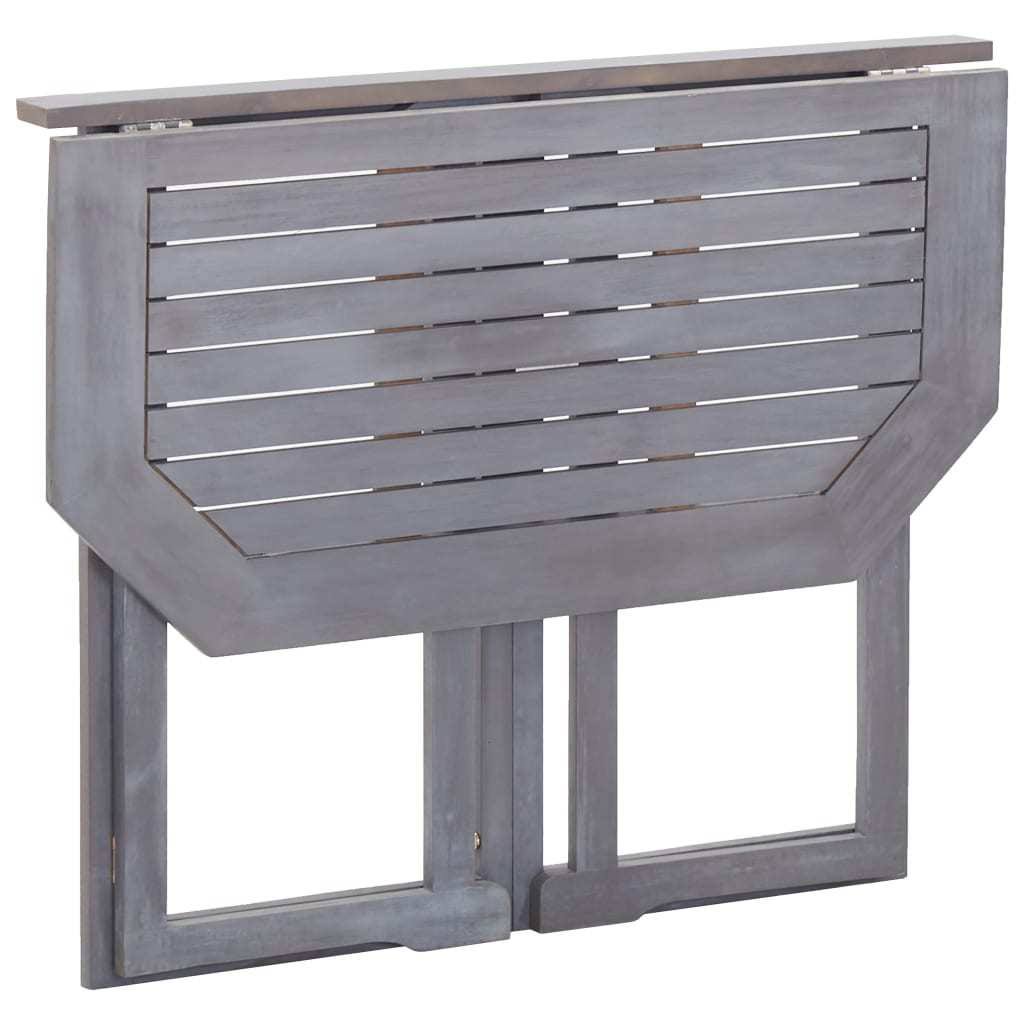 Folding Balcony Table Solid Acacia Wood E99315