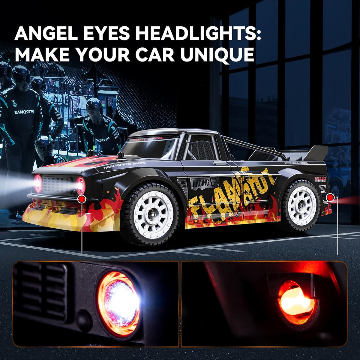 High Speed 4WD Remote Control Rally Car with 2 Batteries V196