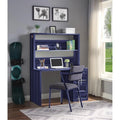 Blue Desk & Hutch C15083