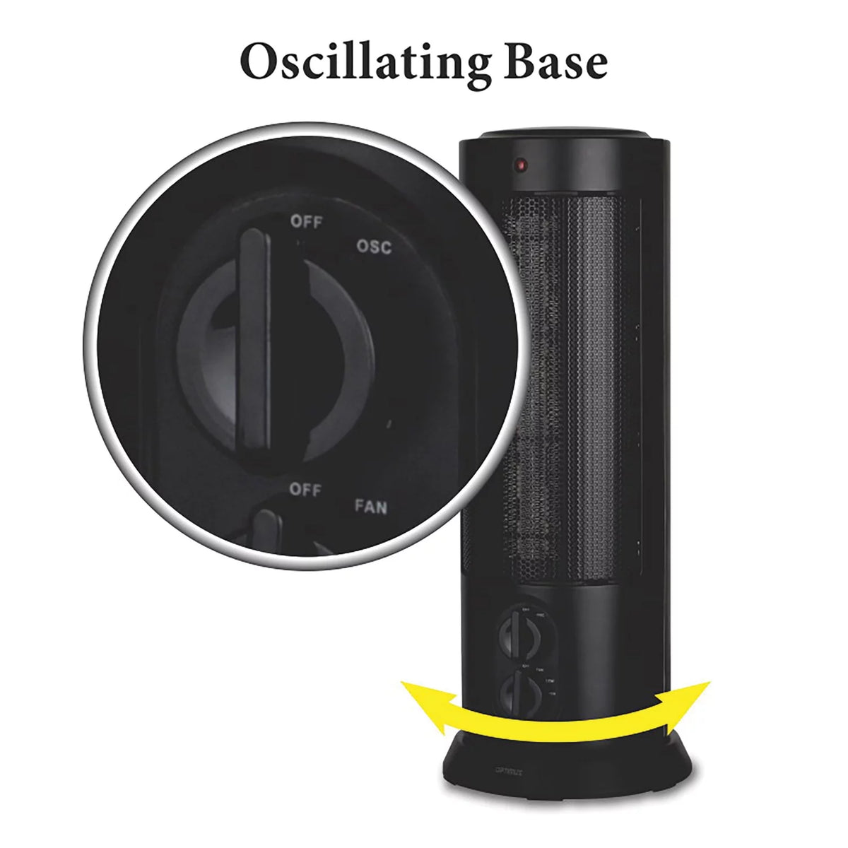 18 in. Oscillating Tower Heater with Thermostat Q122