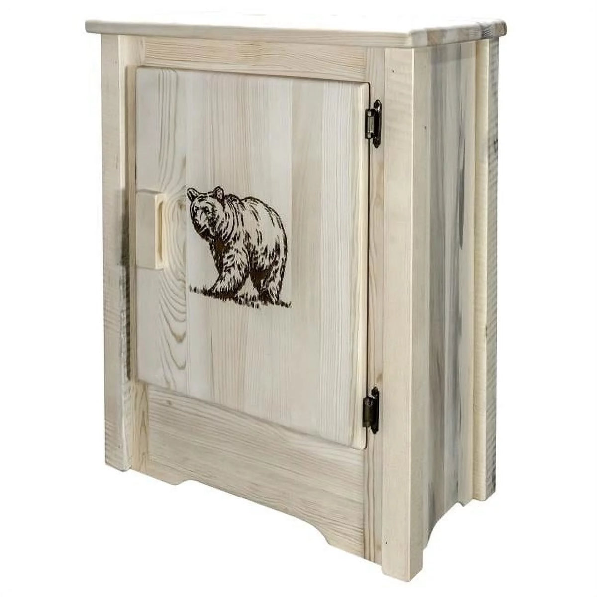 Accent Cabinet with Laser Engraved Bear Design W187