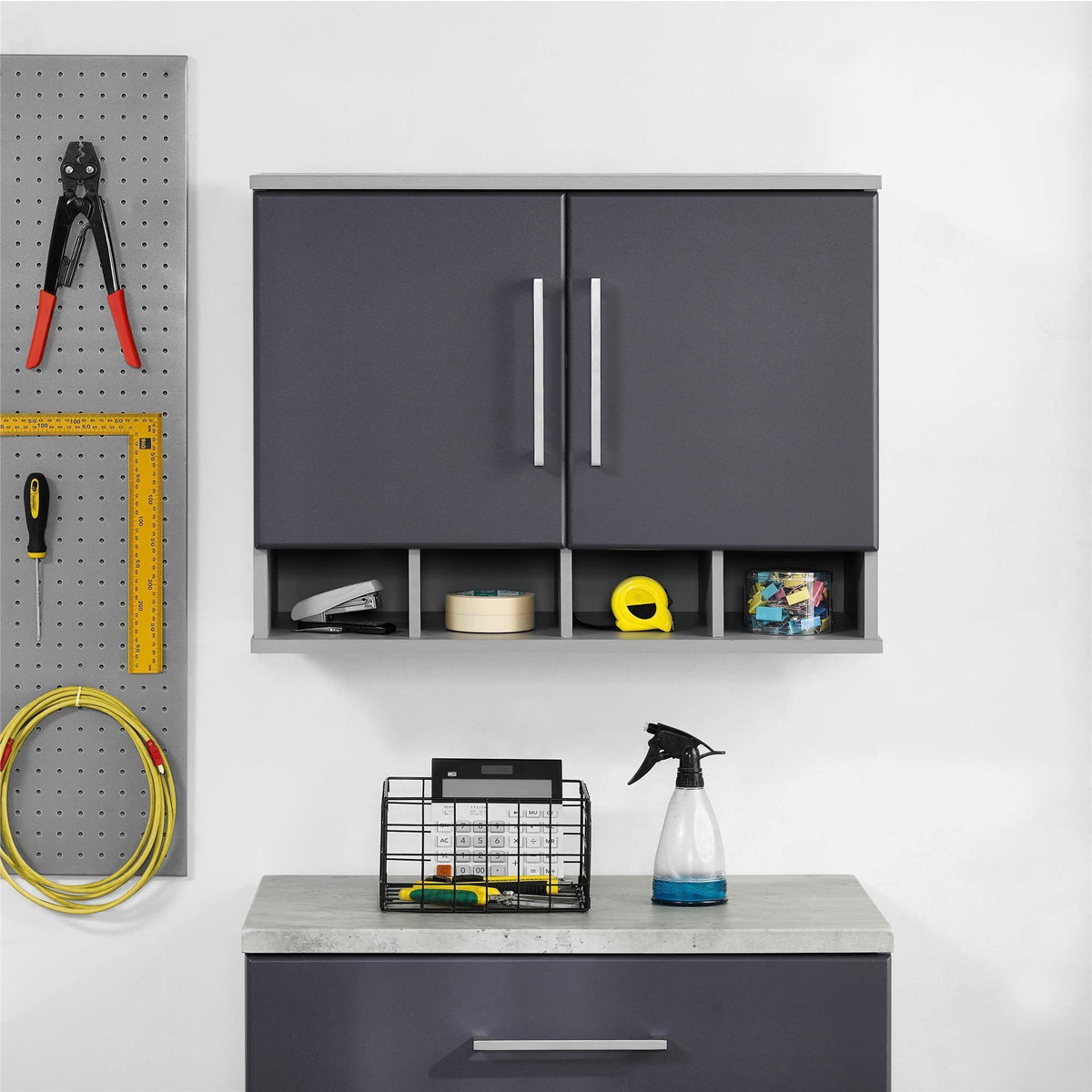 Gray Wall Cabinet L69321