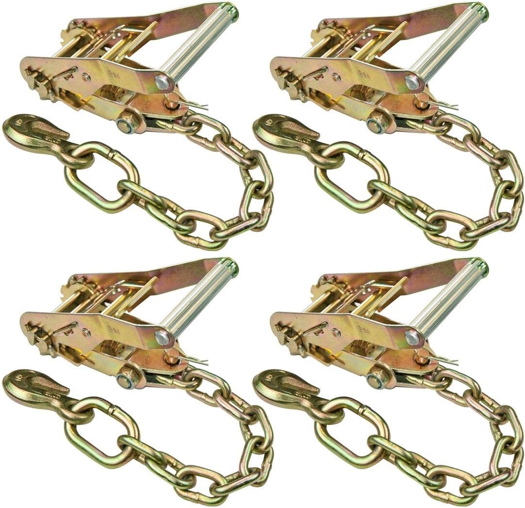 4 Pack Ratchet Buckle with Welded Grab Hook M809