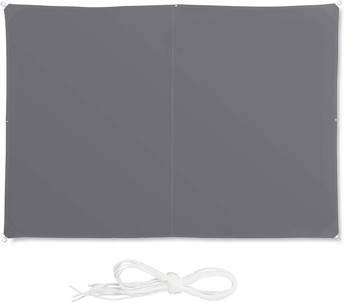 Grey Rectangular Shade Sail with Tethers A2092
