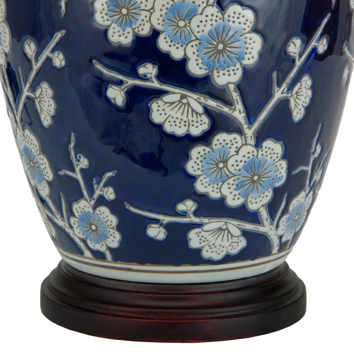 22" Blue Cherry Blossom Table Lamp Z54594