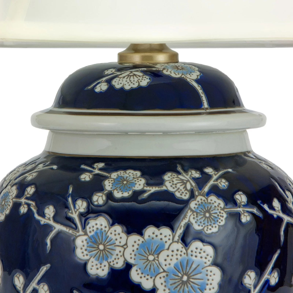 22" Blue Cherry Blossom Table Lamp Z54594
