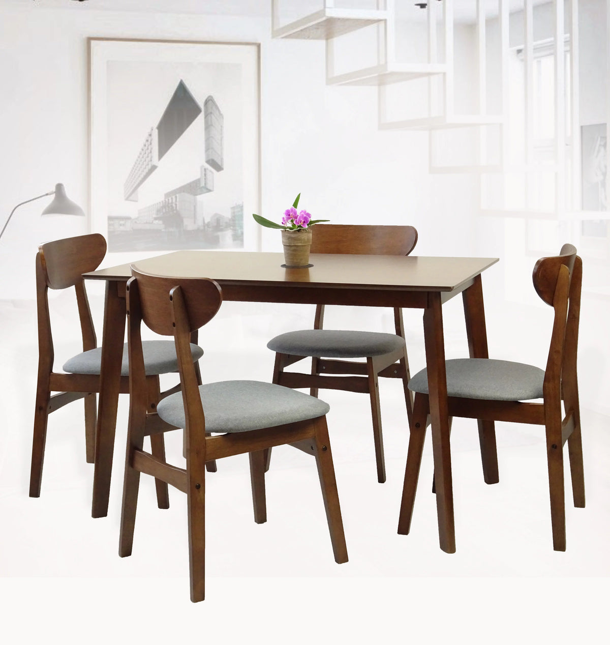 Solid Wood Dining Chairs Set of 2 E594385