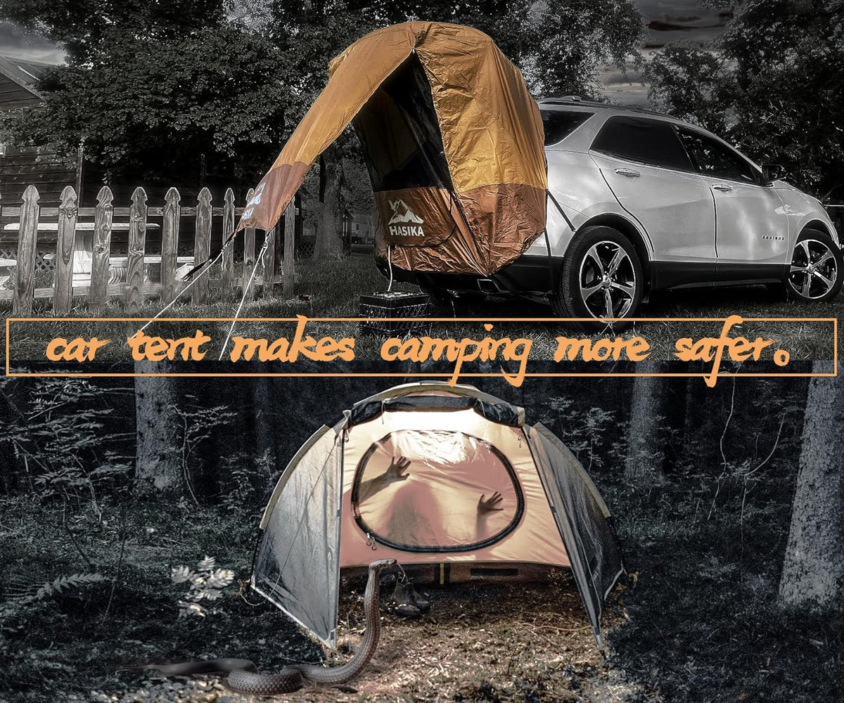 Black Waterproof 3000MM Tailgate Shade Awning Tent I9645