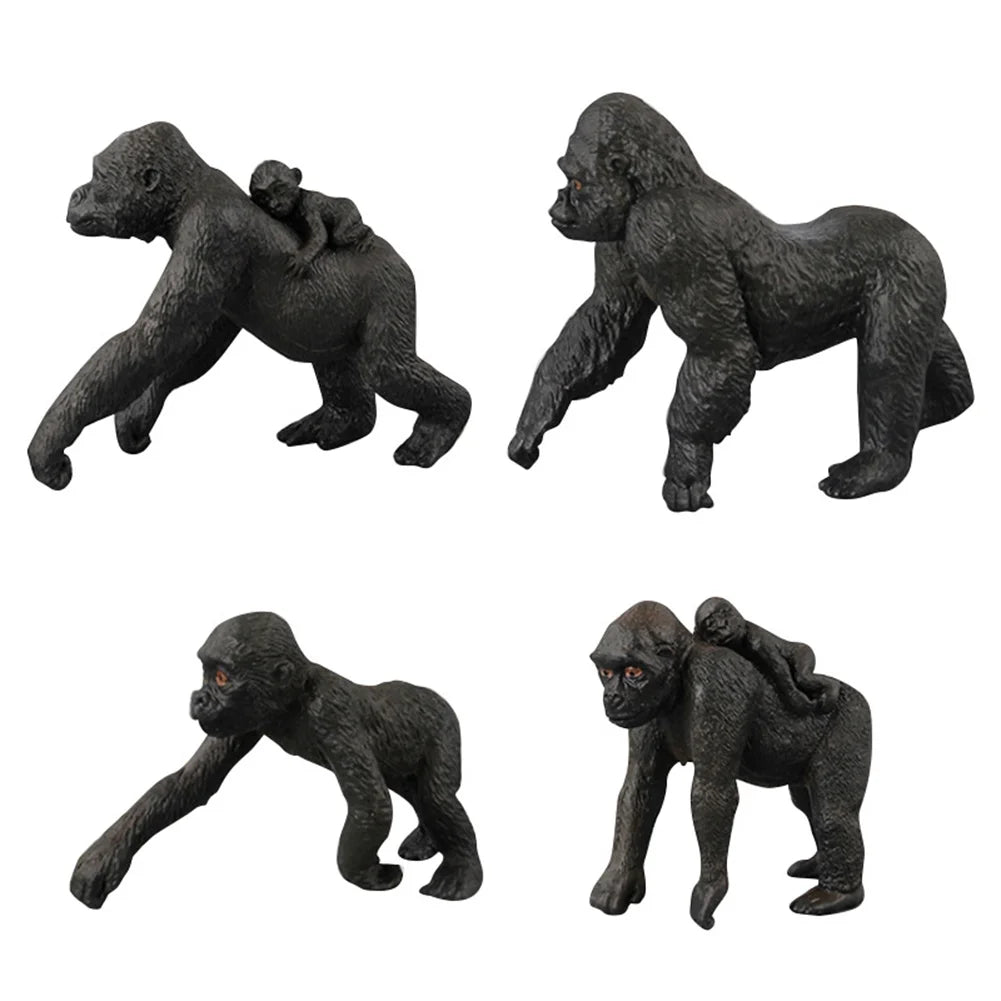 Simulation Gorilla Wild Animal Action Figure J5898