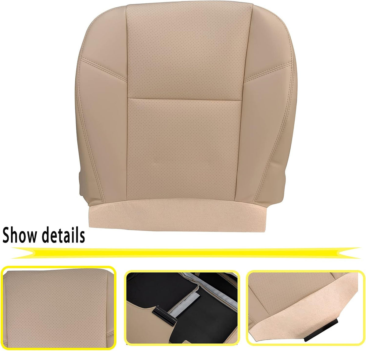 Perforated Leather Seat Cover for Cadillac Escalade I8426