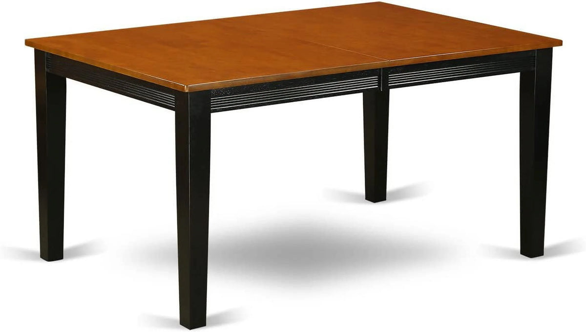 9 Piece Black & Cherry Wood Dining Table Set A153067
