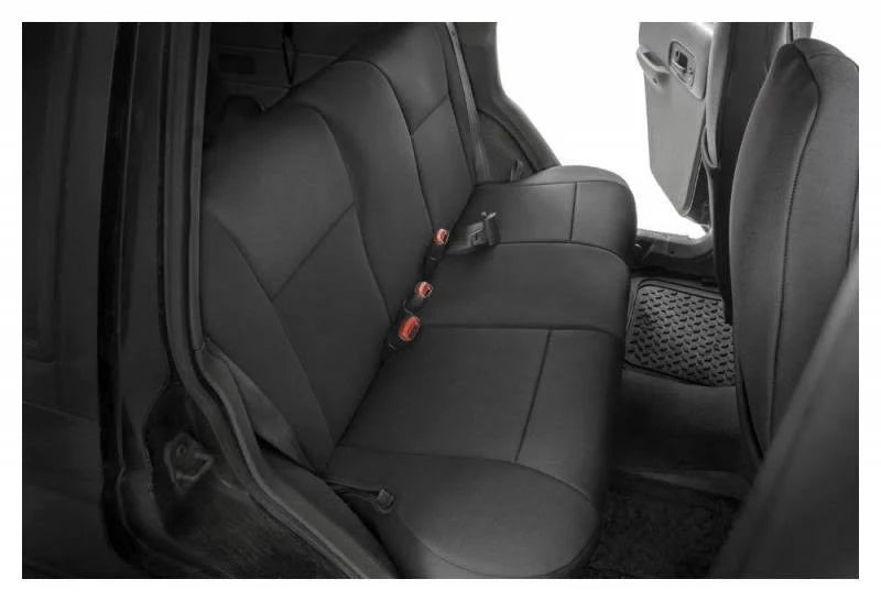 Black Neoprene Seat Cover Set V6141