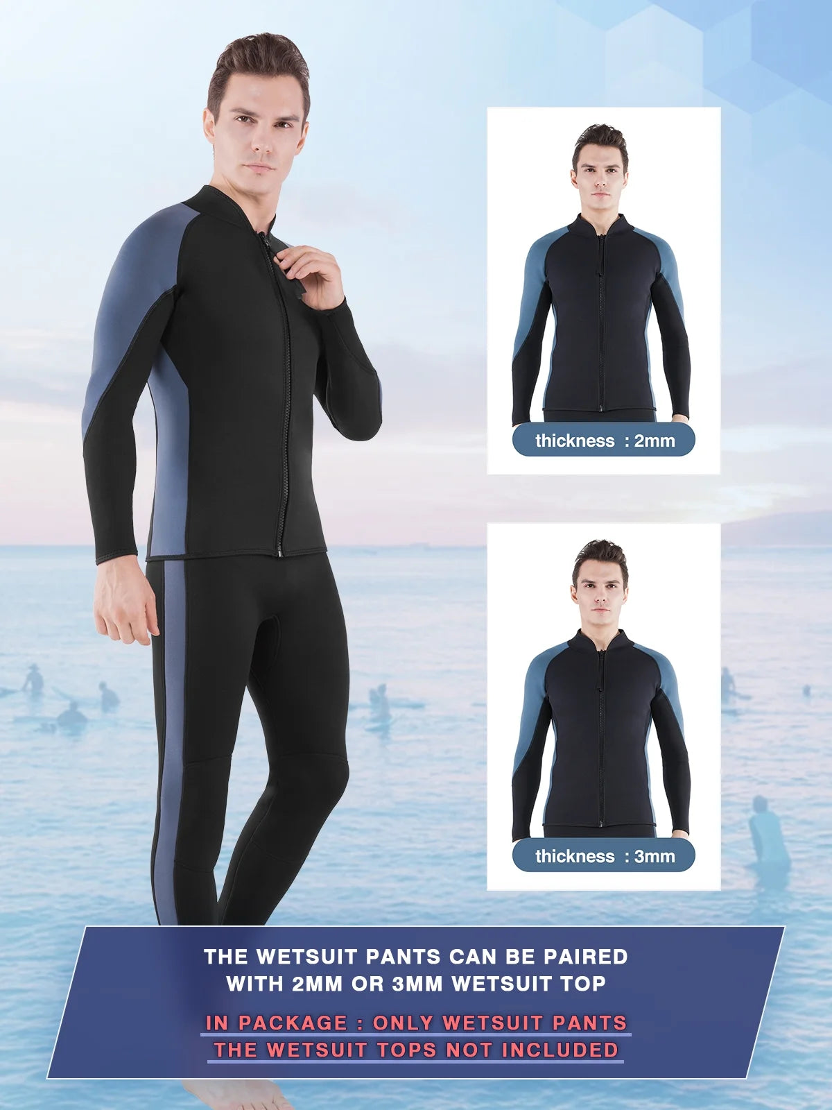 3mm Neoprene Wetsuit Pants X3002