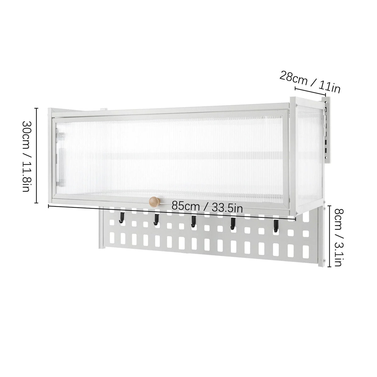 Wall Mounted Cabinet with Flip-Up Door B7828