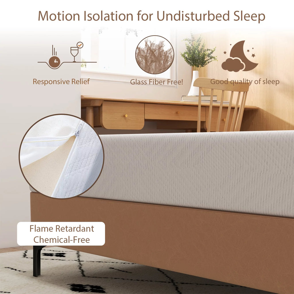 8 inch Twin Green Tea Gel Memory Foam Mattress U880
