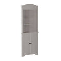 Taupe Free-Standing Linen Cabinet P8039