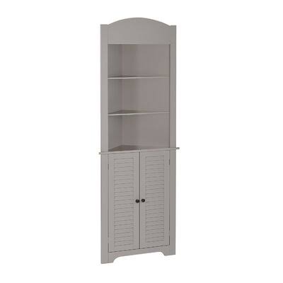 Taupe Free-Standing Linen Cabinet P8039