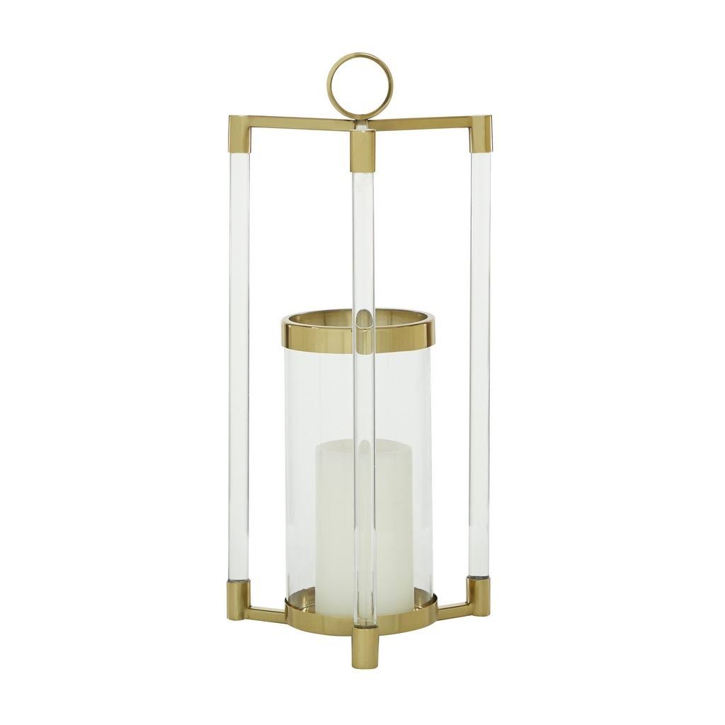 Gold Stainless Steel Lantern O6343