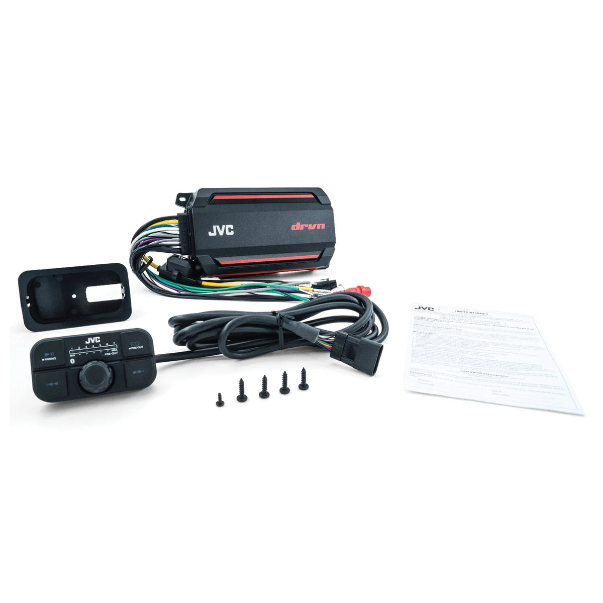 600-Watt-Max 4-Channel Compact Class D Amp with Bluetooth and Remote Z998641
