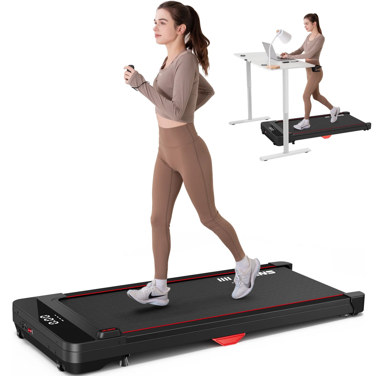 2.5HP Portable Under Desk Treadmill with Remote Control H861745