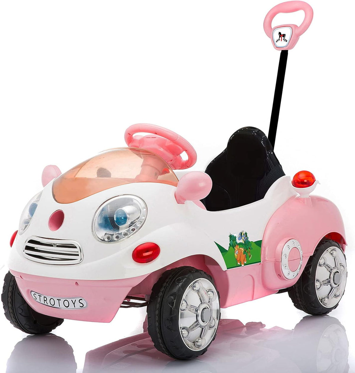 Pink Ride On Push Car with Remote Control I988954