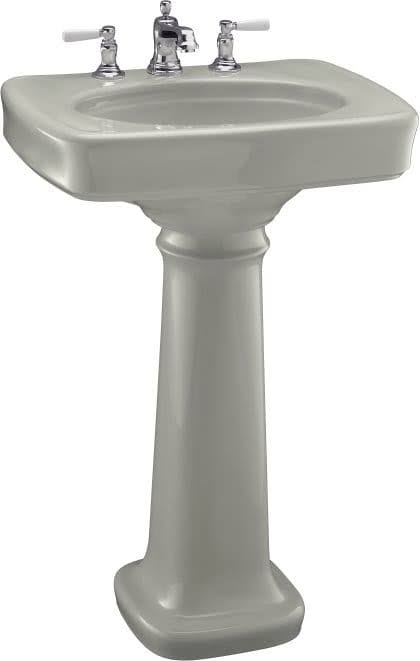 Ice Grey Pedestal Bathroom Sink S652362
