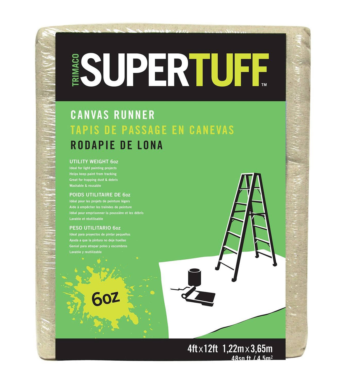 Canvas Drop Cloth 4 x 12 ft C6447