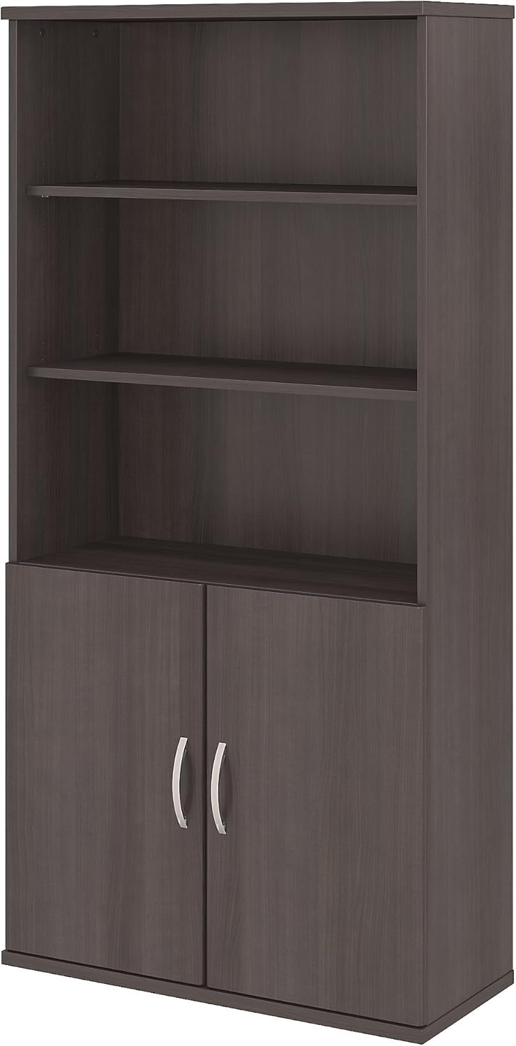 5 Shelf Bookcase with Doors J1037