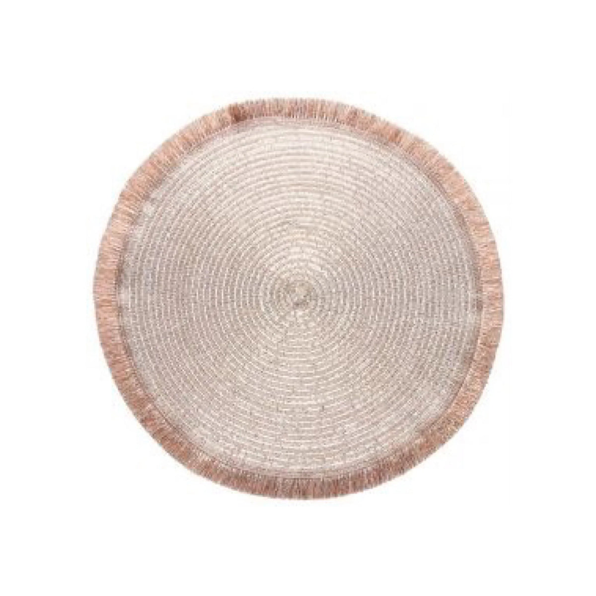 Gold Set 6pcs Placemat with Fringes D434