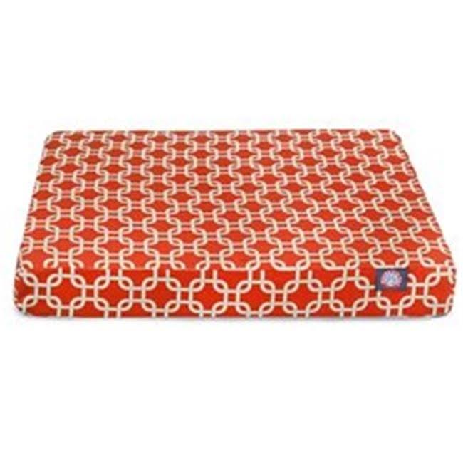 Red Rectangle Orthopedic Memory Foam Dog Bed I597