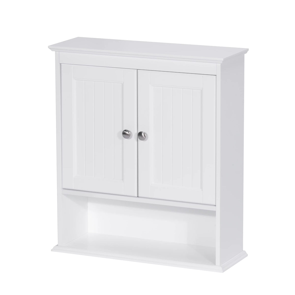Wall Mounted Wood Bathroom Cabinet with Doors and Shelves L84293