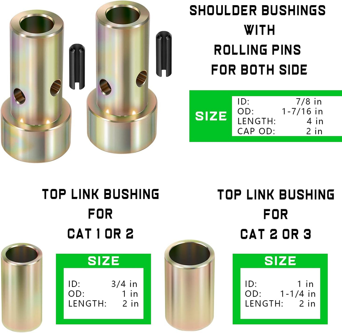2 Pairs Quick Hitch Adapter Bushing Kit P59454
