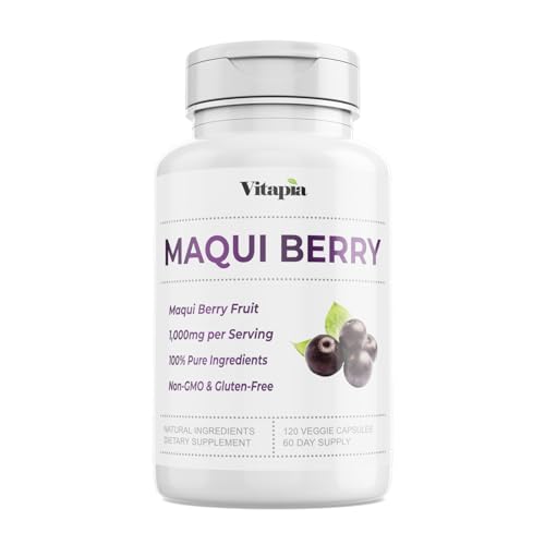 Maqui Berry 1000mg Vegan Friendly Non-GMO Gluten-Free 120 Veggie Capsules O8175