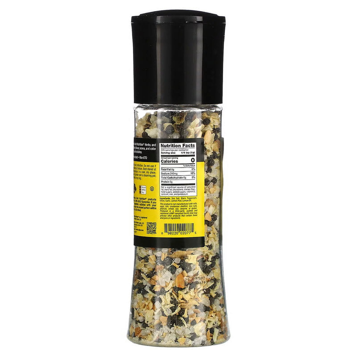 Lemon & Pepper Salt Grinder 7.23 oz Pack of 4 J2764