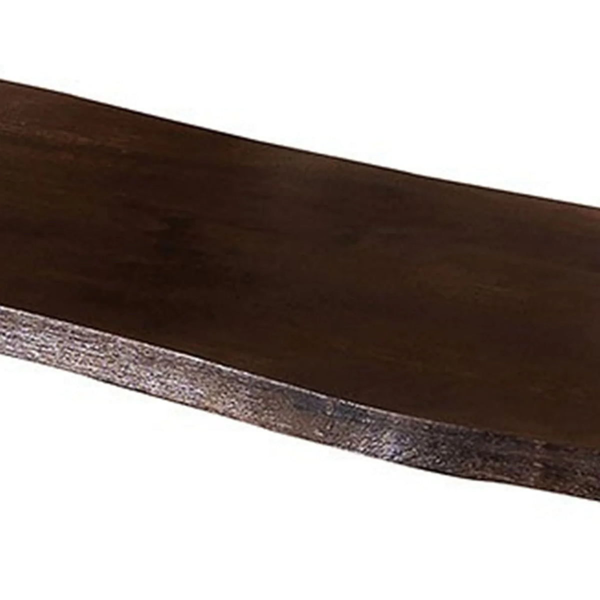 54 Inch Live Edge Brown Wood Dining Bench B506