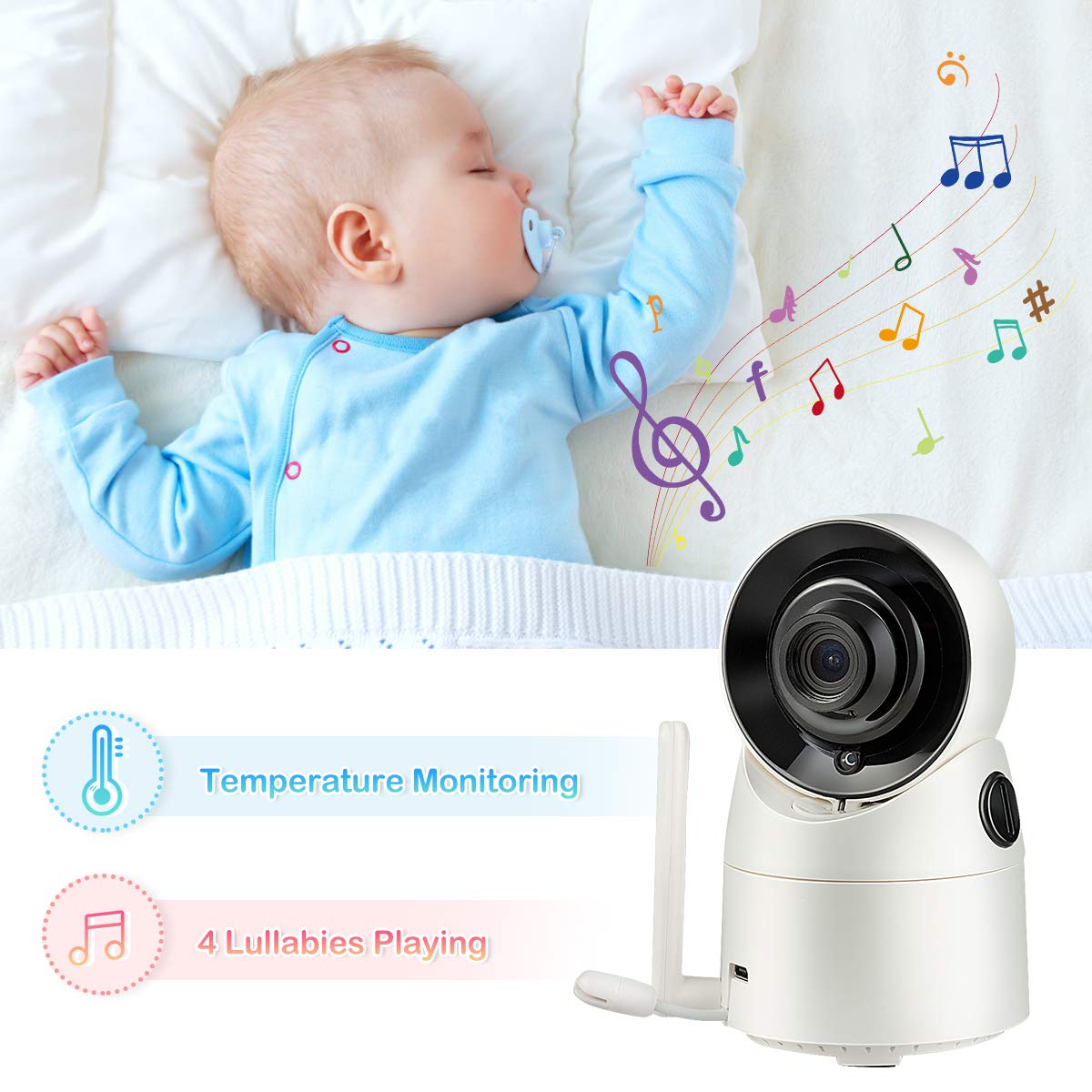 3.5'' LCD Video Baby Monitor with Night Vision S65338