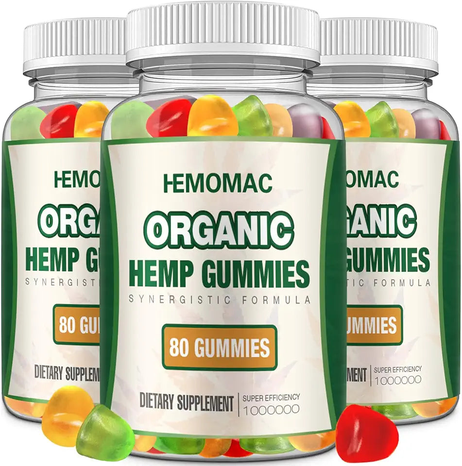 Organic Hemp Gummies High Potency Vegan Non-GMO G2835