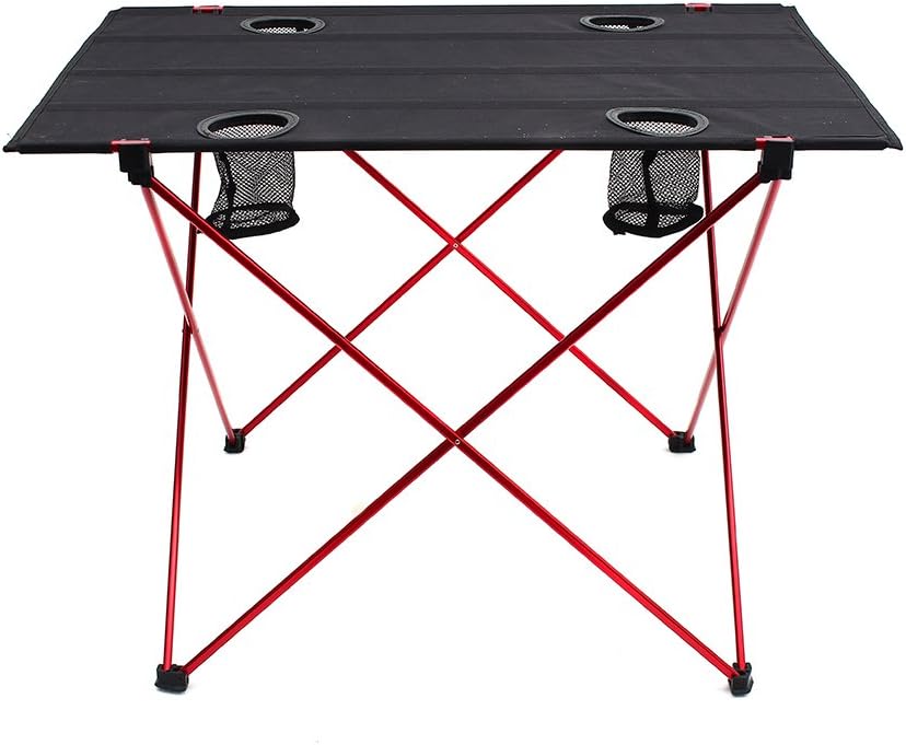 Lightweight Folding Camp Table with Cup Holders D52373