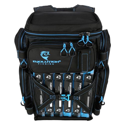 Seafoam 3600 Size Heavy Duty Fishing Tackle Backpack with 6 Trays L90596