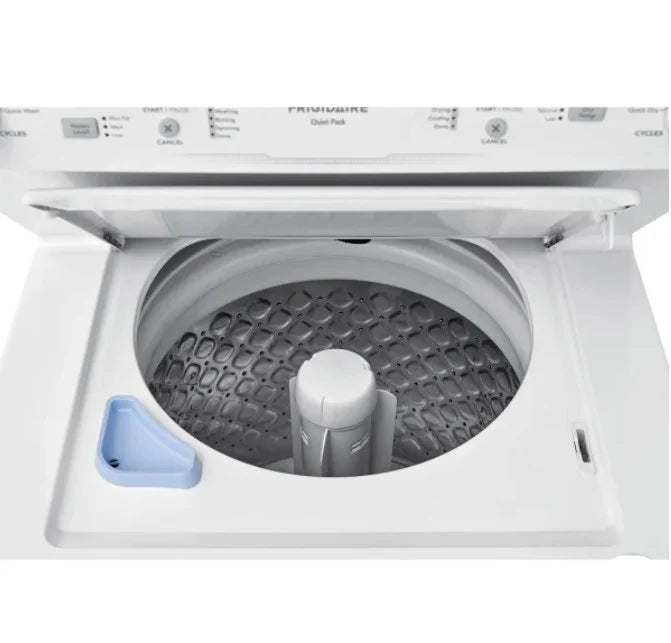 White Electric 4.5 Cu. Ft. Washer and 5.5 Cu. Ft. Dryer Laundry Centre T1070