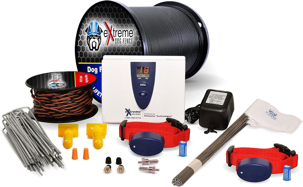 Underground Electric Dog Fence System, 2 Dog, 1000 Feet Wire E5994