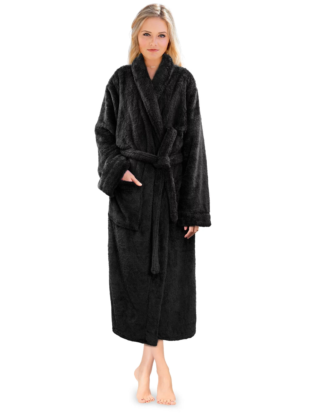 Black Fleece Sherpa Robe R931193