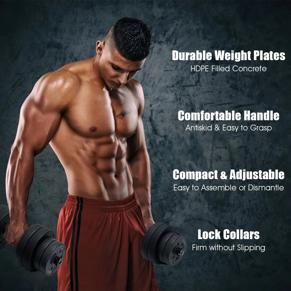 66 LB Dumbbell Weight Set O3061