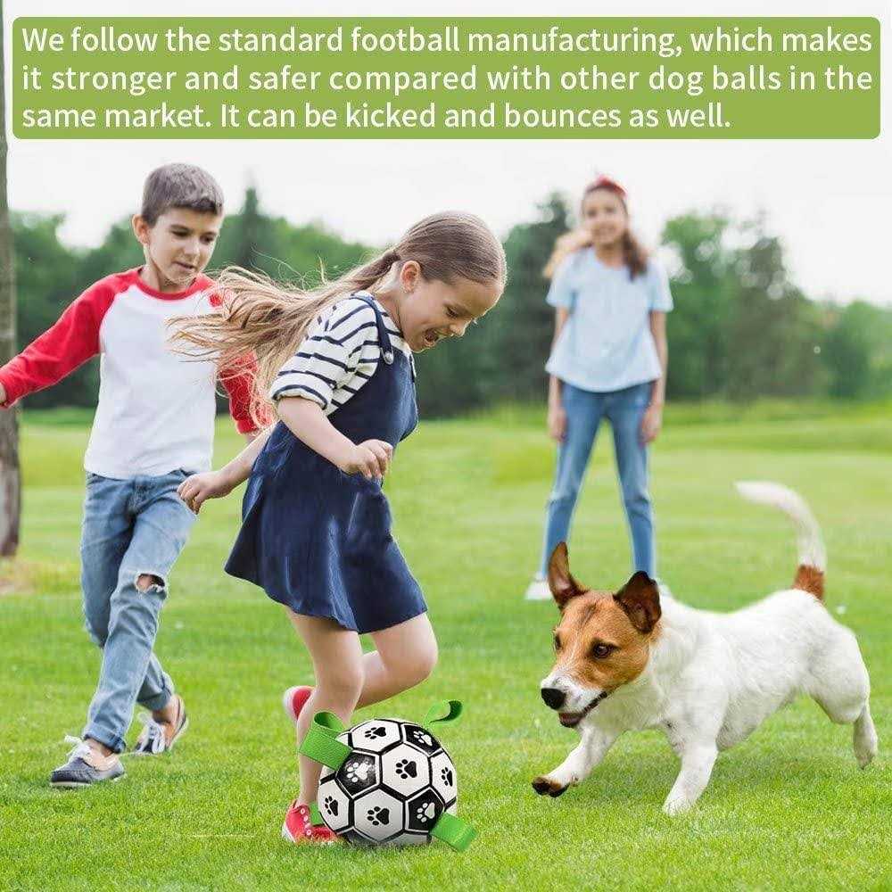 Dog Toys Soccer Ball with Straps N44280