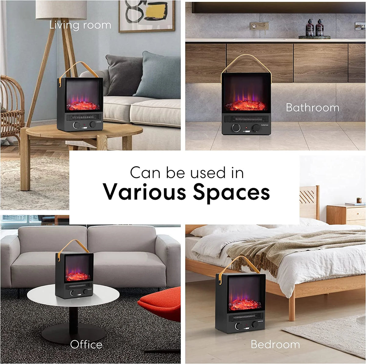 14.6 Inch Portable Electric Fireplace F999