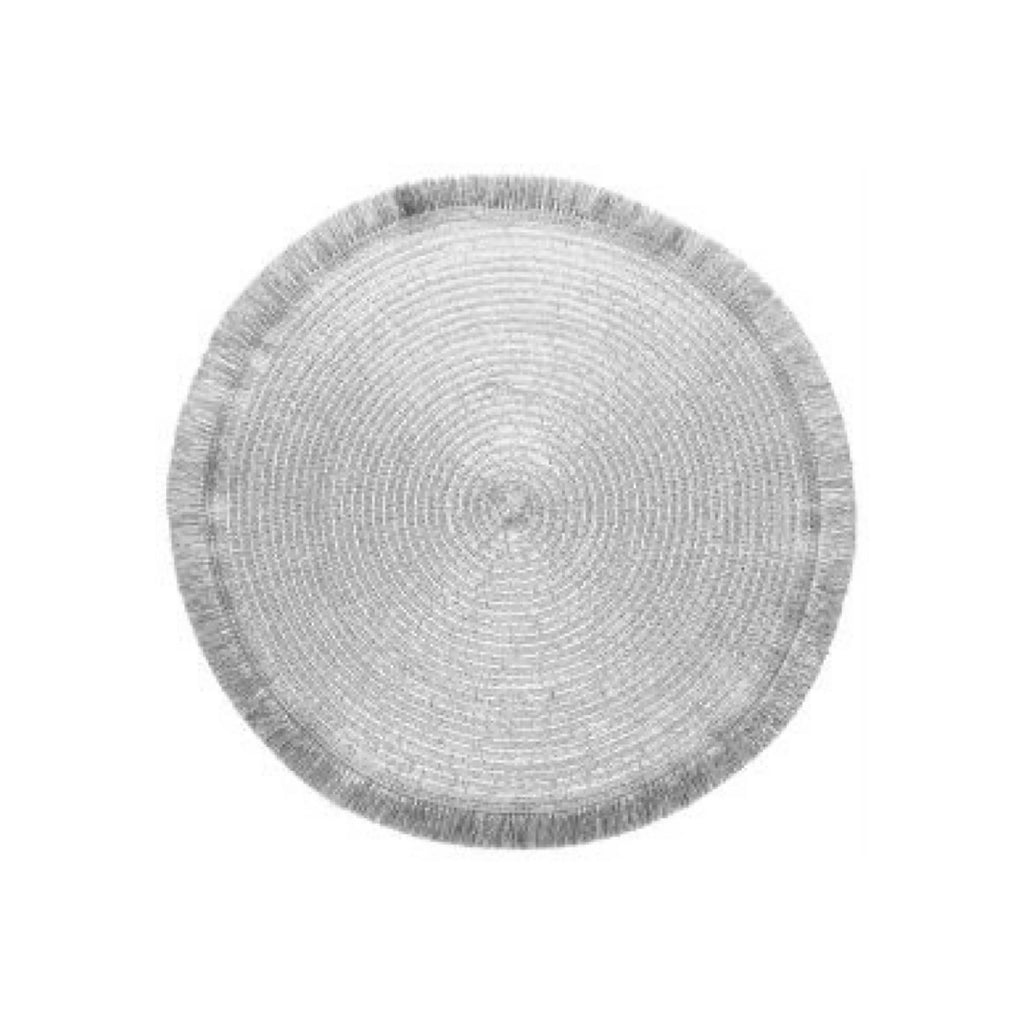 Gold Set 6pcs Placemat with Fringes D434