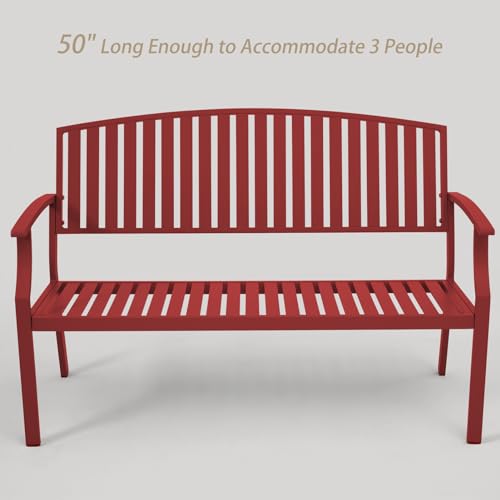 Light Blue Aluminum Outdoor Bench Z258